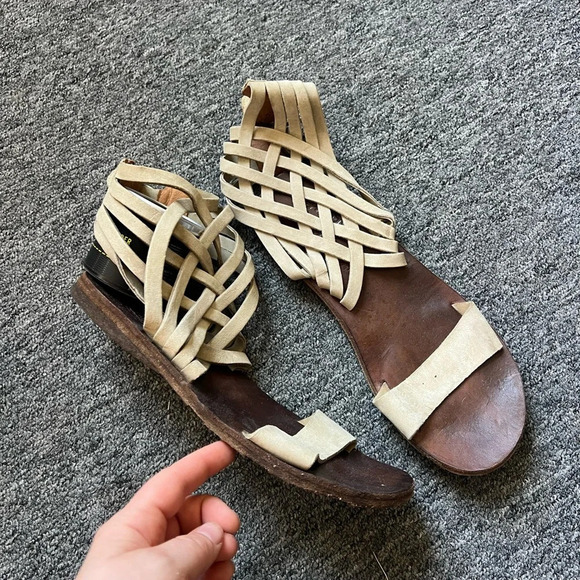 Fiorentini + Baker Leather Knitted Sandals, size 38 - Picture 2 of 6